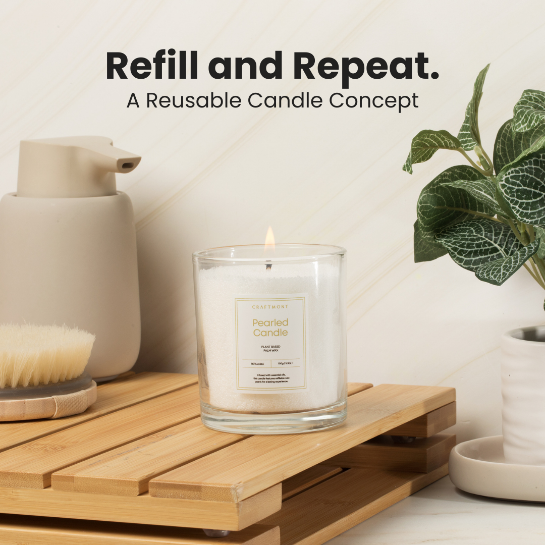 Beads Pearled Candle