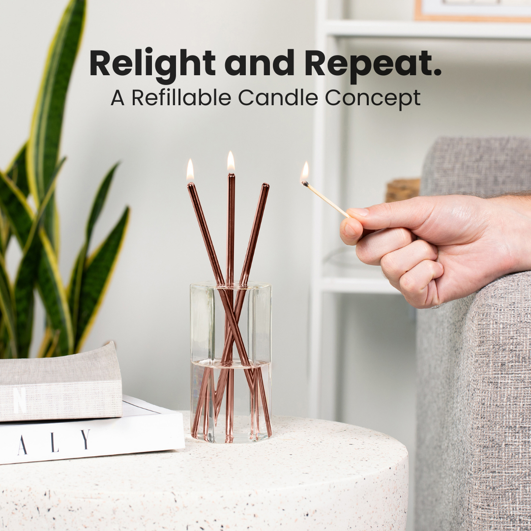 Dipped Steel Candle