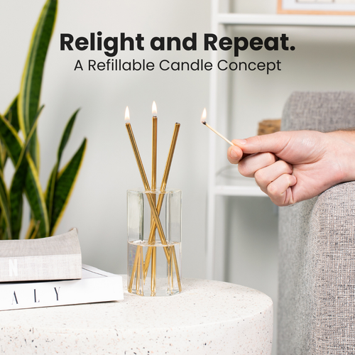 Dipped Steel Candle